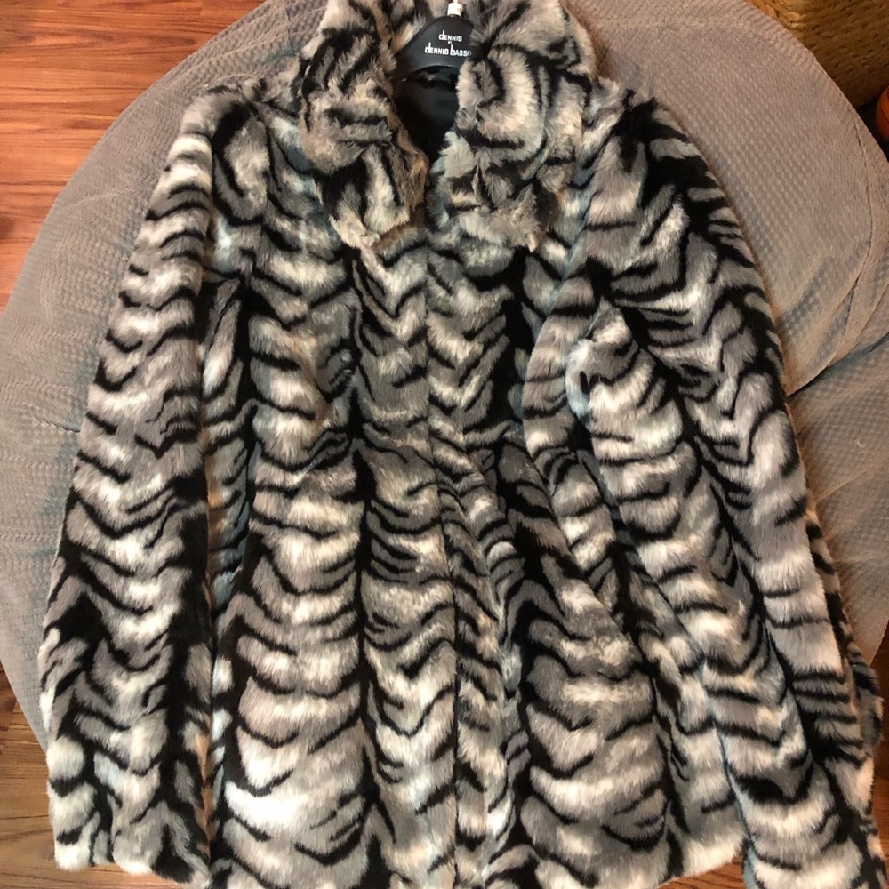 Faux fur coat
